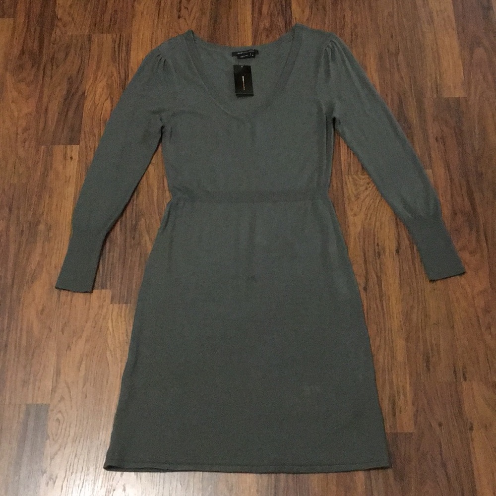 NWT BCBGMAXAZRIA Green Sweater Dress, size M